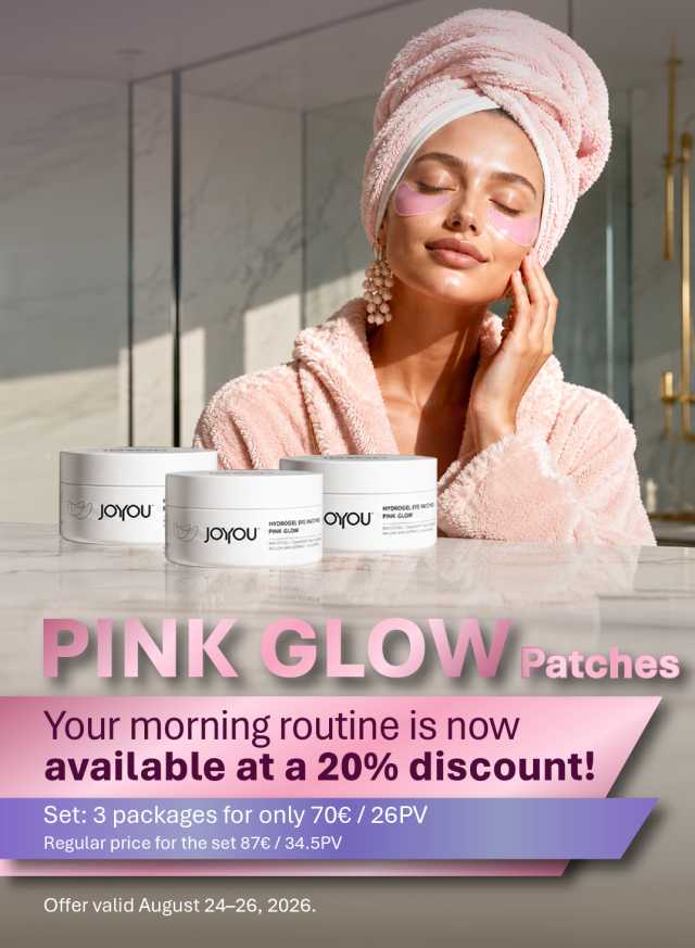 Set: 3 Pink Glow Patches