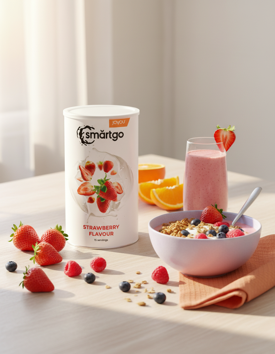 Healthy food and smoothies